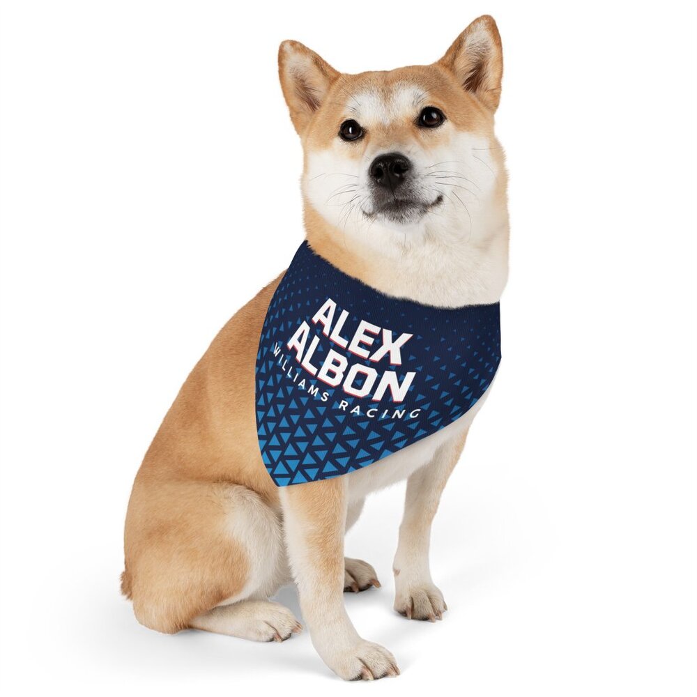 Alex Albon Dog Bandana size Large Formula 1 Dog Collar